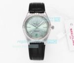 Swiss Replica Breitling Chronomat Automatic 36MM Mint Green Diamond Bezel Watch